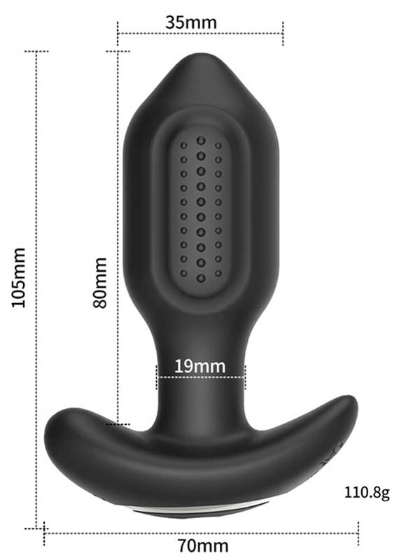 #7878 - NOXXX A-Heros BUDD APP Kontrol ve Uzaktan Kumandalı 360° Anal Plug