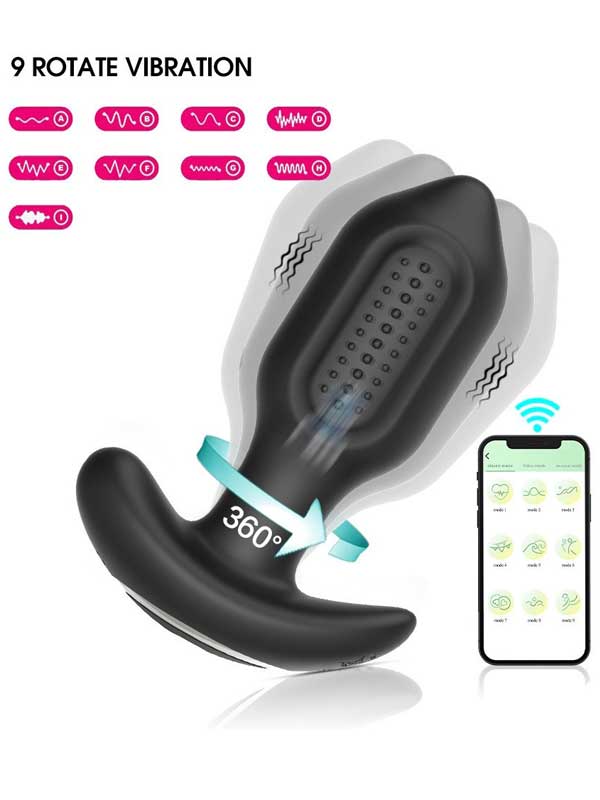 #7875 - NOXXX A-Heros BUDD APP Kontrol ve Uzaktan Kumandalı 360° Anal Plug