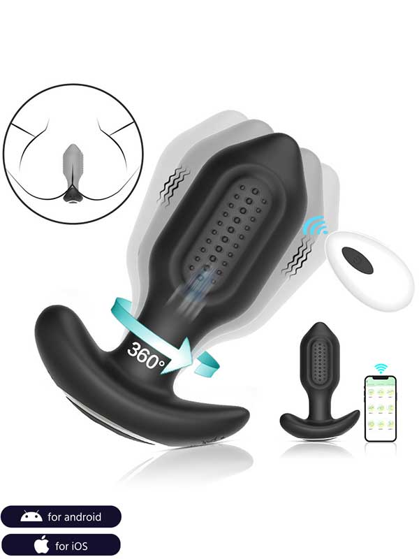 #7874 - NOXXX A-Heros BUDD APP Kontrol ve Uzaktan Kumandalı 360° Anal Plug