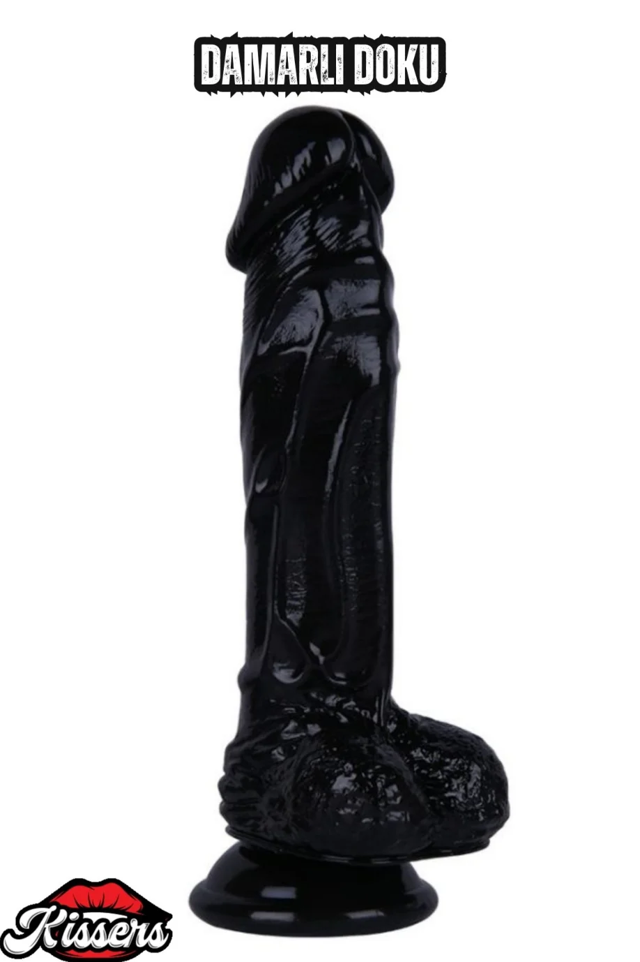 #3131 - Ultra Realistik Siyah Penis Uzunluğunda Vantuzlu 21 Cm