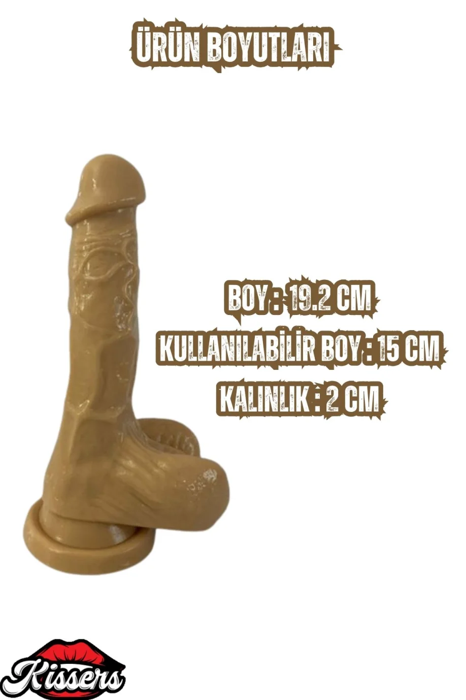 #3206 - Gerçekçi Ultra Realistik Vantuzlanabilir Melez 19.2 Cm