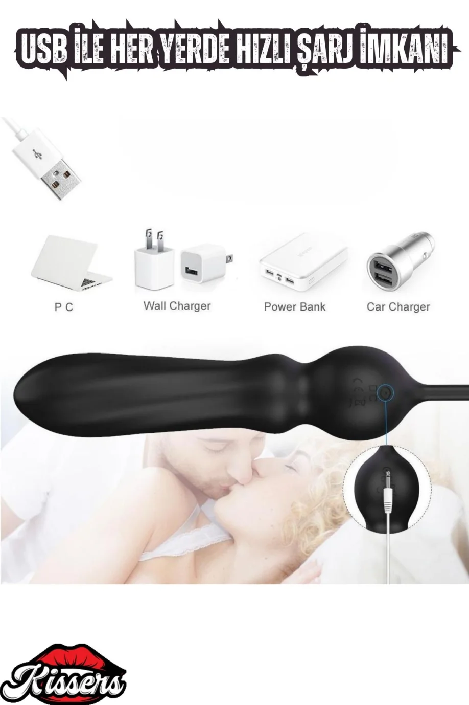 #3401 - Medikal Silikon Prostat ve G Spot Uyarıcı Penis Halkalı 9 Modlu