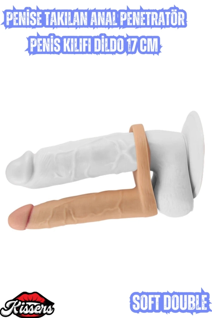 #7396 - Anal Penetratör Penis Kılıfı Dildo 17 CM
