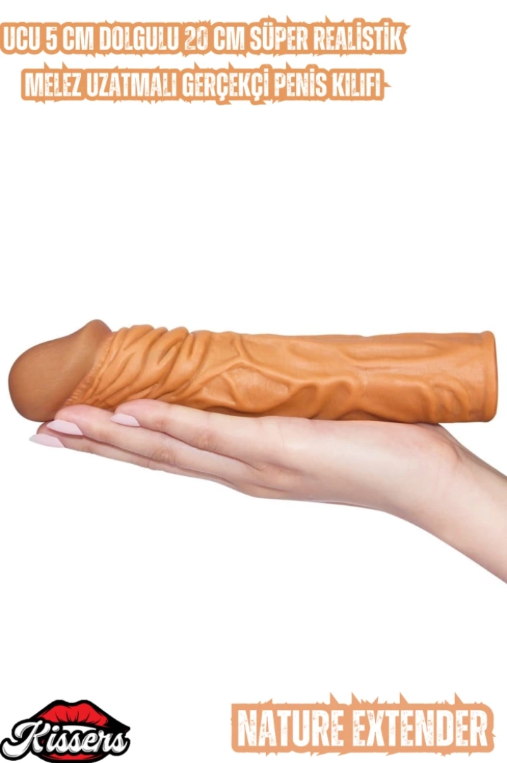 #7397 - Melez Uzatmalı Gerçekçi Penis Kılıfı