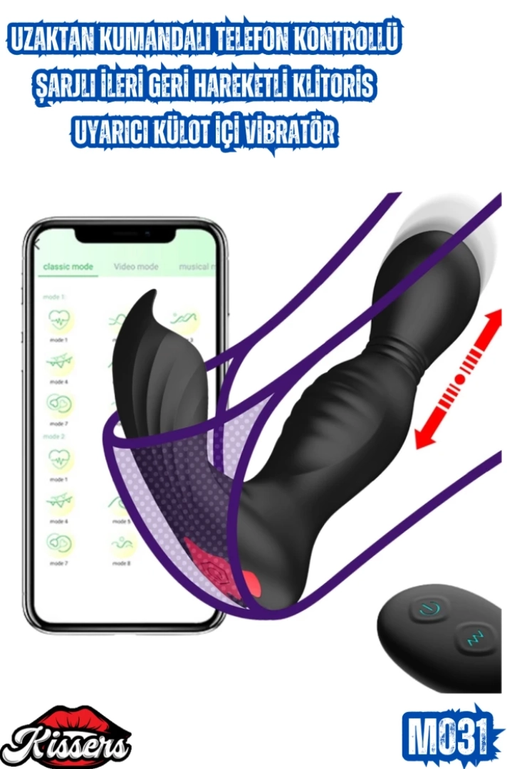 #7399 - Uzaktan Kumandalı Klitoris Uyarıcı Külot İçi Vibratör