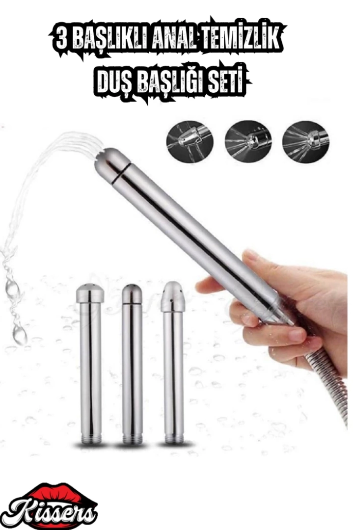 #7416 - Anal Temizlik için 3 Başlıklı Duş Başlığı Seti