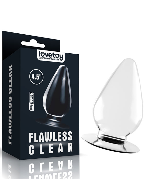 #8088 - Flawless 4.5&#039;&#039; Clear Anal Plug