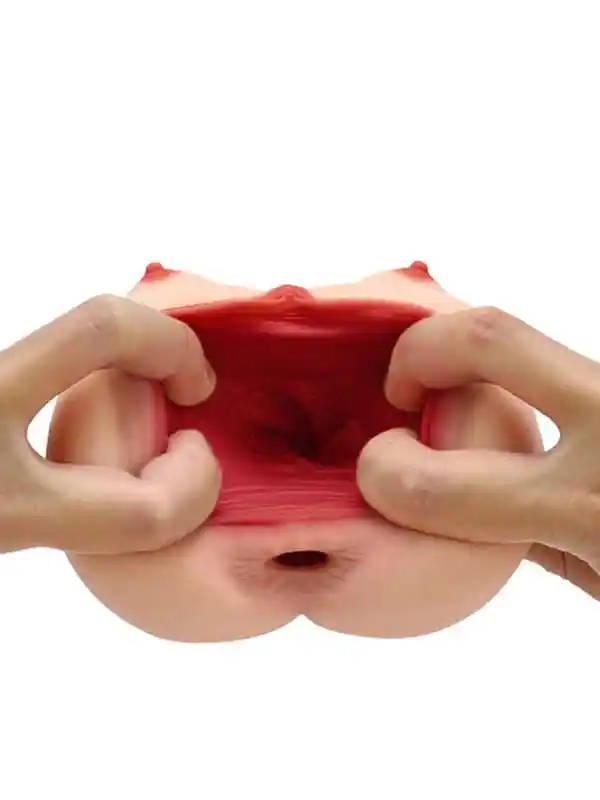 #8807 - Göğüslü Anal ve Vajinal Çift Girişli Mastürbatör