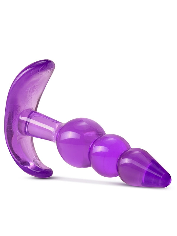 #9616 - NOXXX Boğumlu T Anal Plug Mor 9 cm