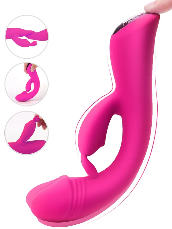 #9139 - Ultra Güçlü Şarjlı Titreşimli Tavşan Vibratör 22 cm
