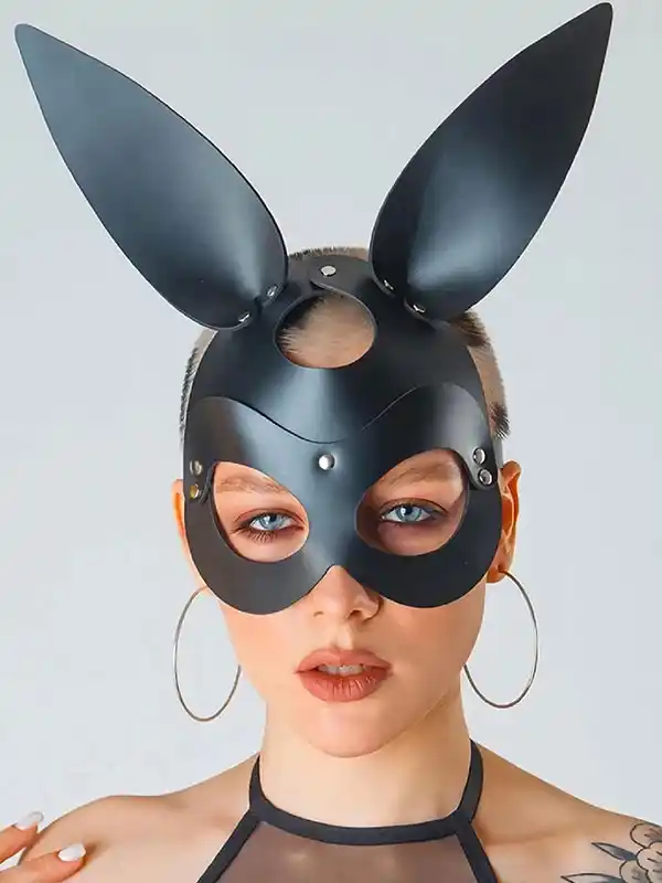 #8332 - Bunny Deri Maske