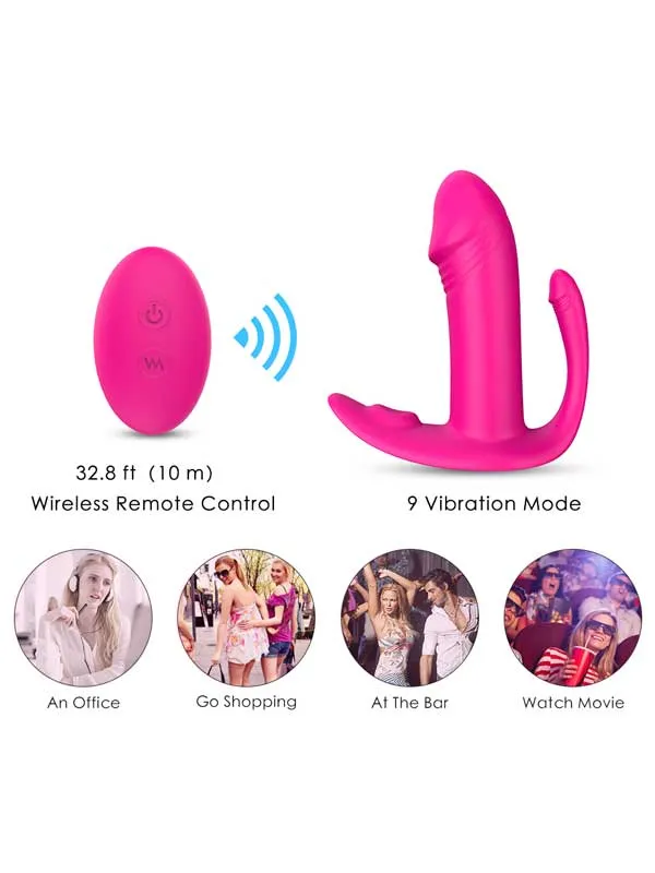 #9163 - Çiftler İçin Giyilebilir Şarjlı Uzaktan Kumandalı Vibratör