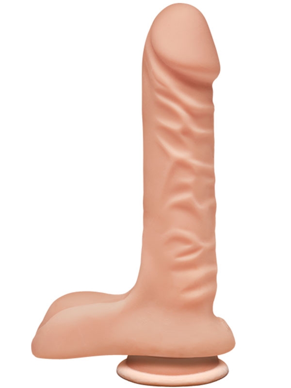 #9882 - Super D Testisli Dildo 20 cm