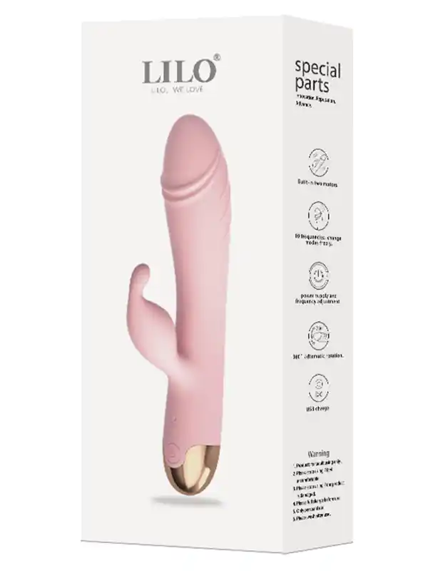 #8856 - 10 Titreşim Modlu Dönme Hareketli Şarjlı Tavşan Vibratör 20 cm