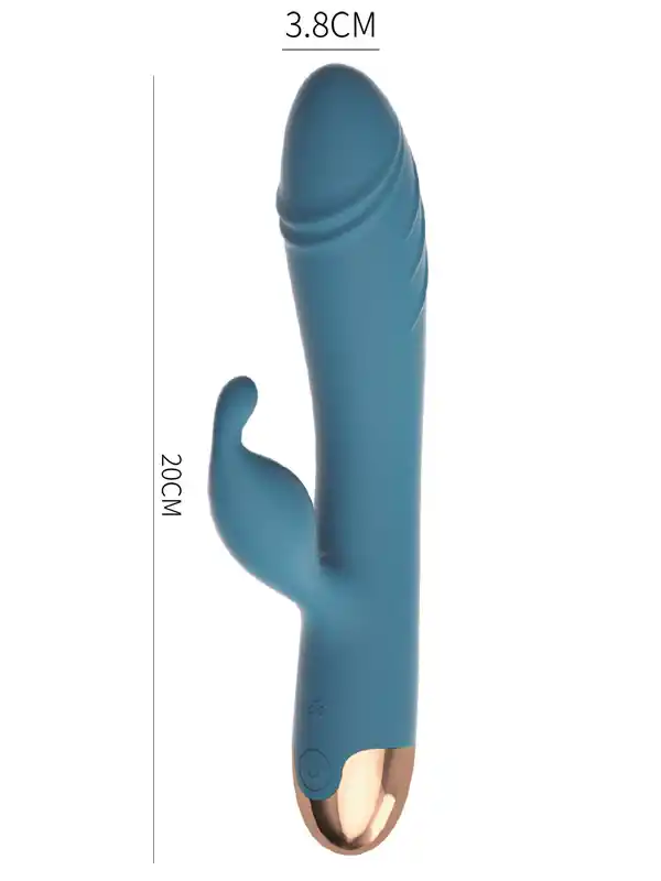 #8854 - 10 Titreşim Modlu Dönme Hareketli Şarjlı Tavşan Vibratör 20 cm