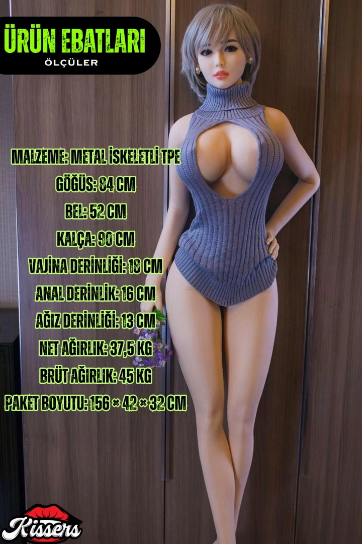 #10440 - Gerçekçi Boyutlarda Evo İskelet Sistemli Ultra 1.70 Boy 42 Kg Tina