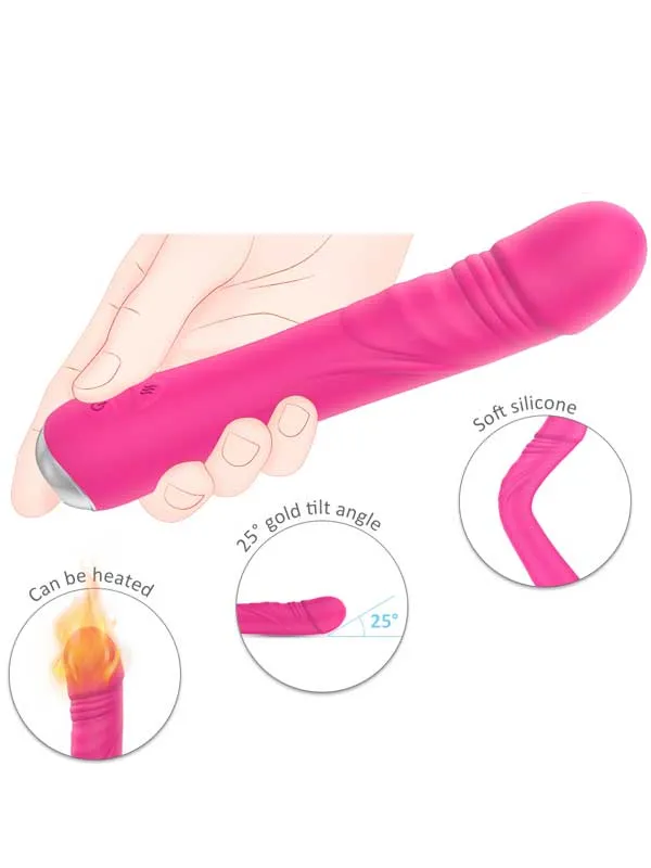 #9146 - Isıtmalı Titreşimli Esnek Vibratör 21 cm