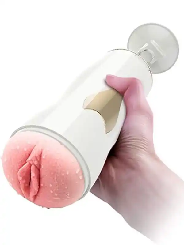 #8555 - Vajinal ve Oral Titreşimli Şarjlı Sesli Vantuzlu Mastürbatör