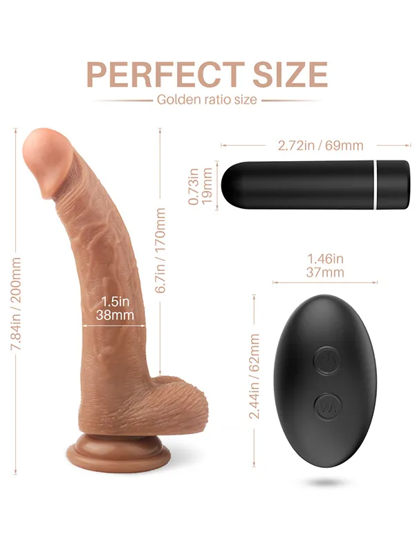 #9186 - Titreşimli Uzaktan Kumandalı İçi Dolu Belden Bağlamalı Penis 20 cm