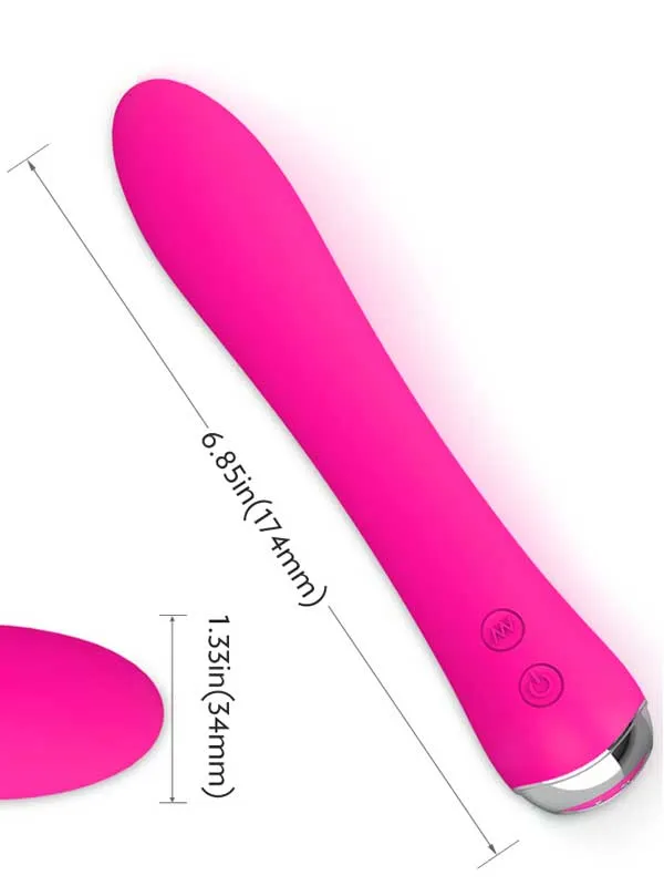 #9137 - Isıtmalı Şarjlı Güçlü Titreşimli Esnek Silikon Vibratör 17.5 cm