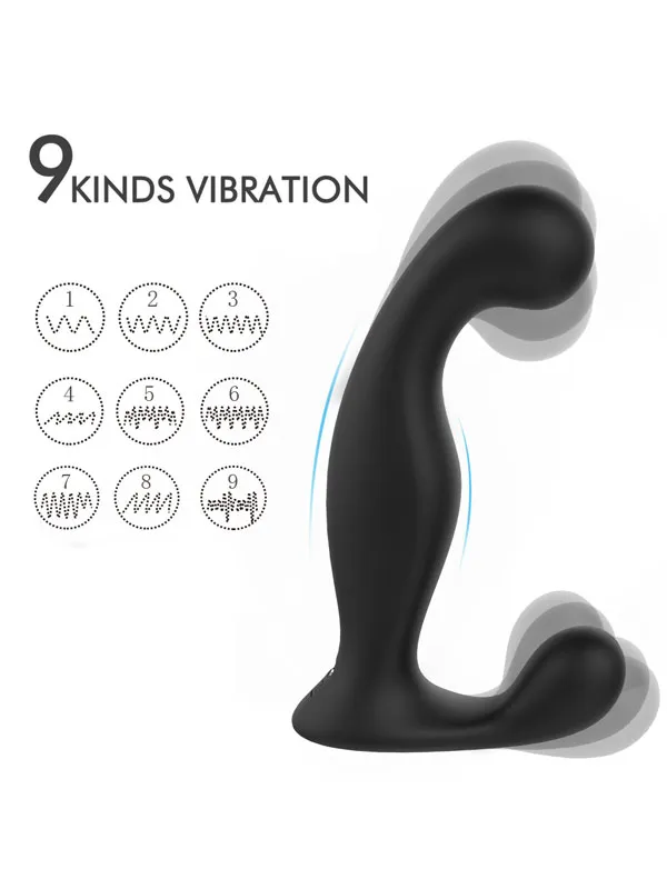 #9184 - Anal ve Prostat Uyarım Vibratörü Uzaktan Kumandalı Şarjlı