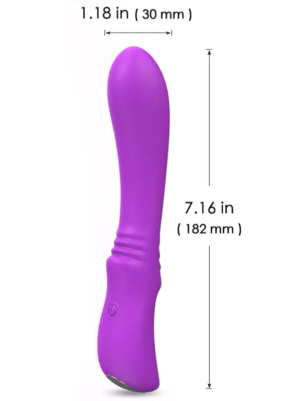 #9132 - Esnek Ultra Güçlü Şarjlı Vibratör 18 cm