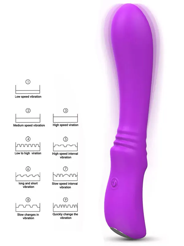 #9134 - Esnek Ultra Güçlü Şarjlı Vibratör 18 cm