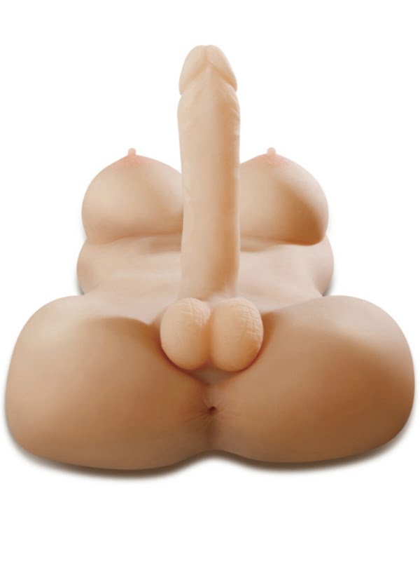 #10158 - Yarım Vücut Ladyboy Mastürbatör