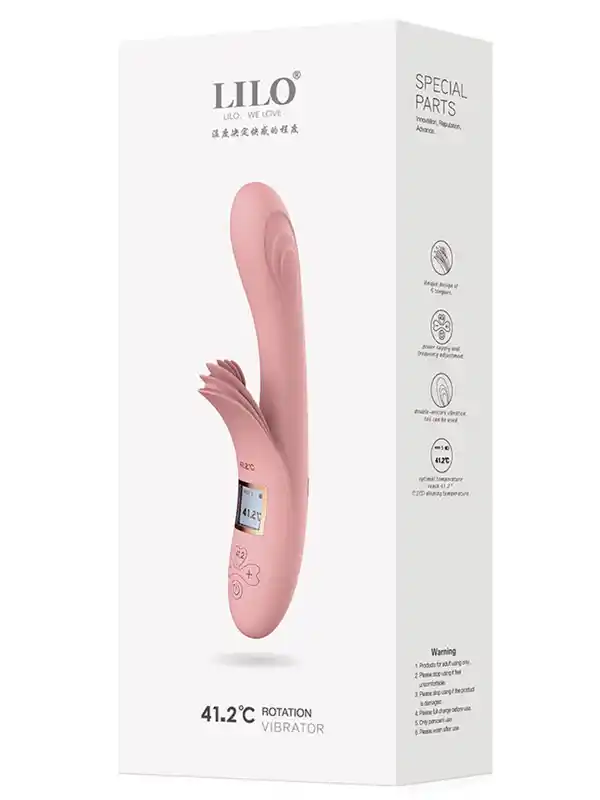 #8849 - Isıtmalı Şarjlı LCD Ekranlı 10 Titreşim Modlu Vibratör 23 cm