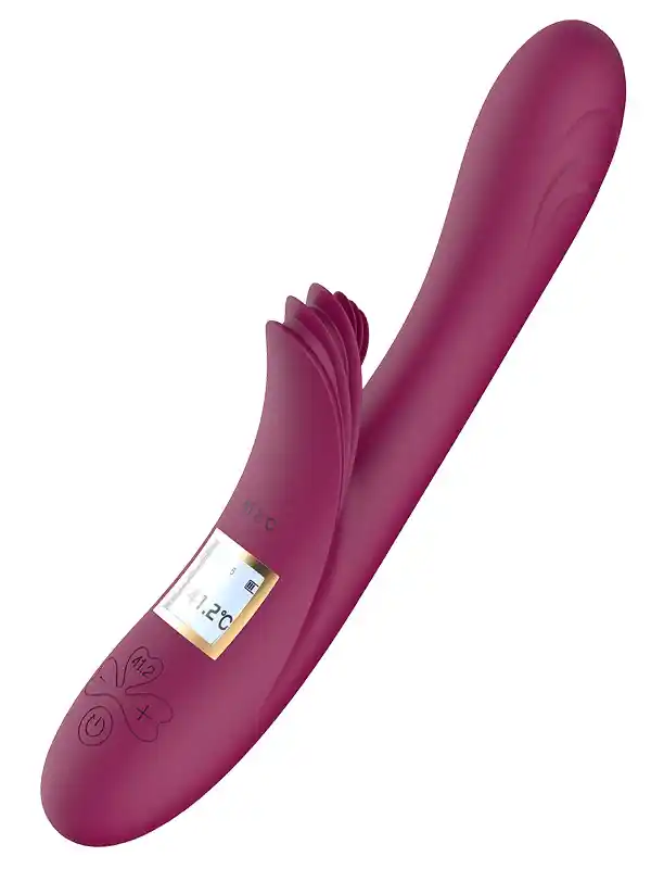 #8848 - Isıtmalı Şarjlı LCD Ekranlı 10 Titreşim Modlu Vibratör 23 cm