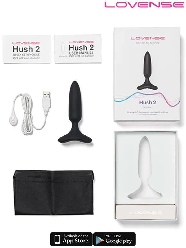 #9102 - Lovense HUSH 2 Anal Plug 1&quot; App Controlled