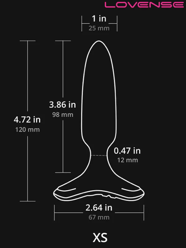 #9101 - Lovense HUSH 2 Anal Plug 1&quot; App Controlled