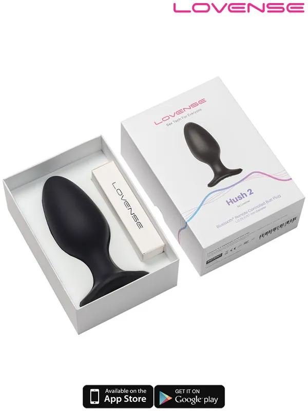 #9090 - Lovense HUSH 2 Anal Plug 2.25&quot; App Controlled