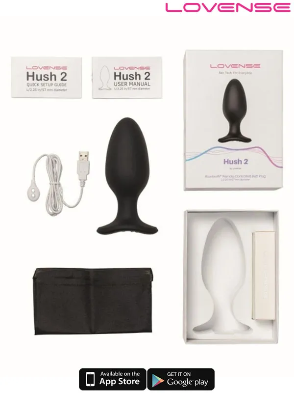 #9089 - Lovense HUSH 2 Anal Plug 2.25&quot; App Controlled