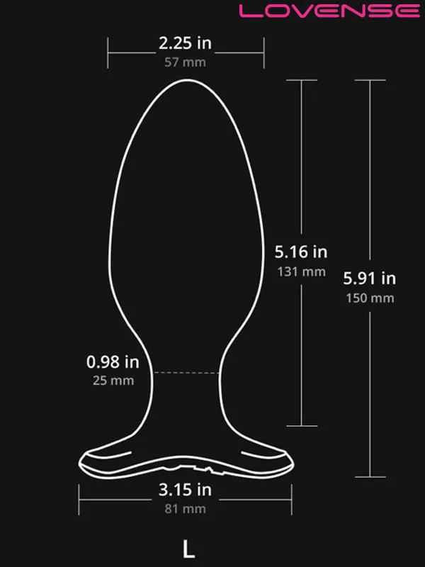 #9088 - Lovense HUSH 2 Anal Plug 2.25&quot; App Controlled