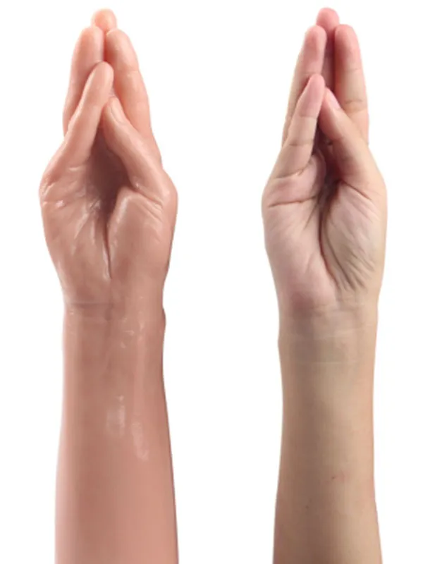 #9295 - 13.5&quot; King Size Realistic Magic Hand El Dildo 35 cm