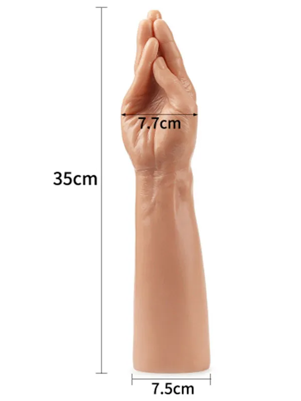 #9294 - 13.5&quot; King Size Realistic Magic Hand El Dildo 35 cm