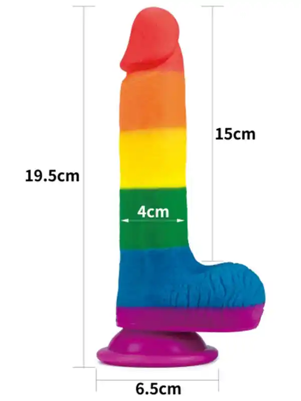 #8942 - 7.5&#039;&#039; Prider Dildo Realistik Penis 19.5 cm