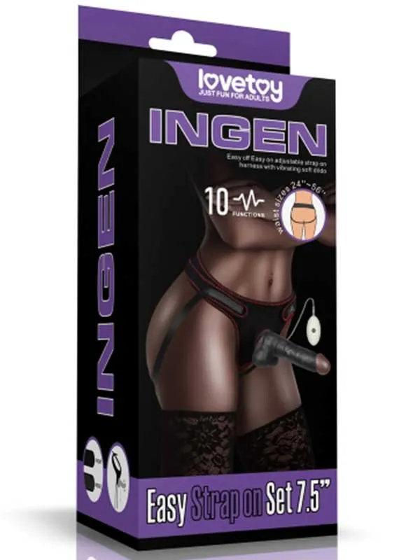 #9226 - Belden Bağlamalı Titreşimli İçi Dolu 20 cm Siyah