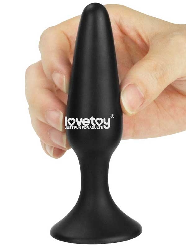 #9637 - LoveToy Silicone Anal Plug S 11.5 cm Siyah