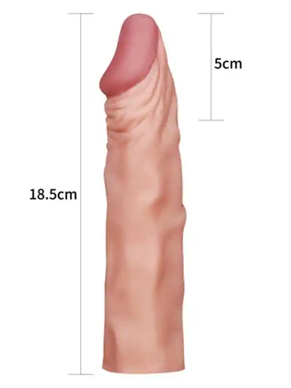 #8978 - X Tender Gerçekçi Penis Kılıfı 5 cm Uzatmalı
