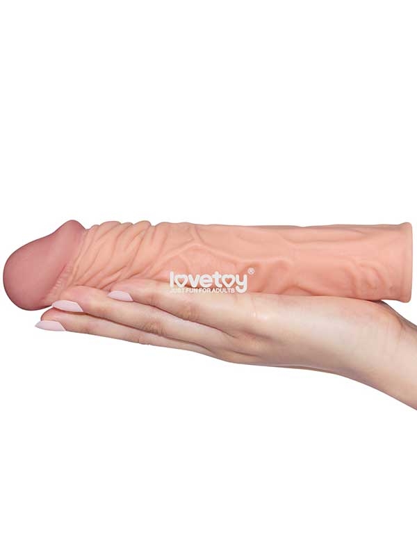 #9628 - LoveToy X Tender Gerçekçi Dokulu Penis Kılıfı 5 cm Uzatmalı