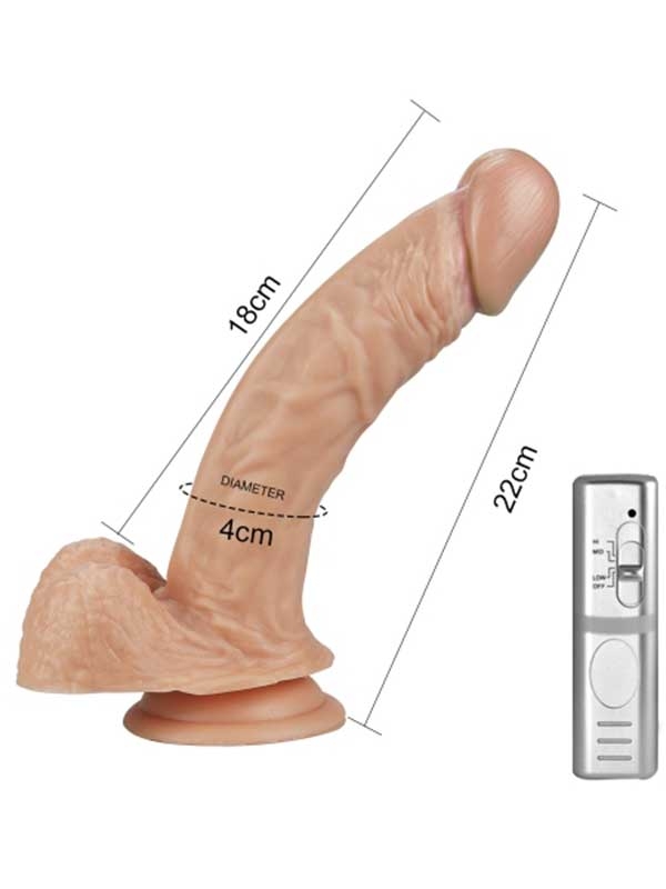 #9565 - LoveToy Titreşimli Penis 22 cm