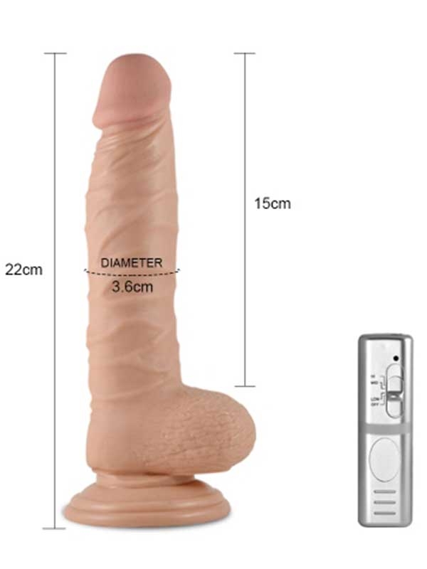 #9582 - LoveToy Titreşimli Penis 21 cm