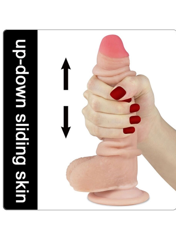 #9561 - LoveToy Çift Katmanlı Penis17.5 cm