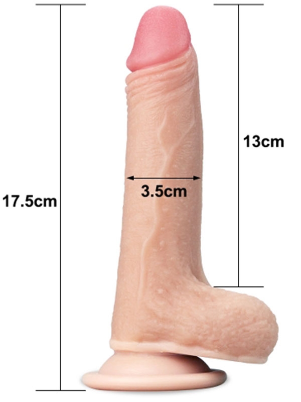 #9560 - LoveToy Çift Katmanlı Penis17.5 cm