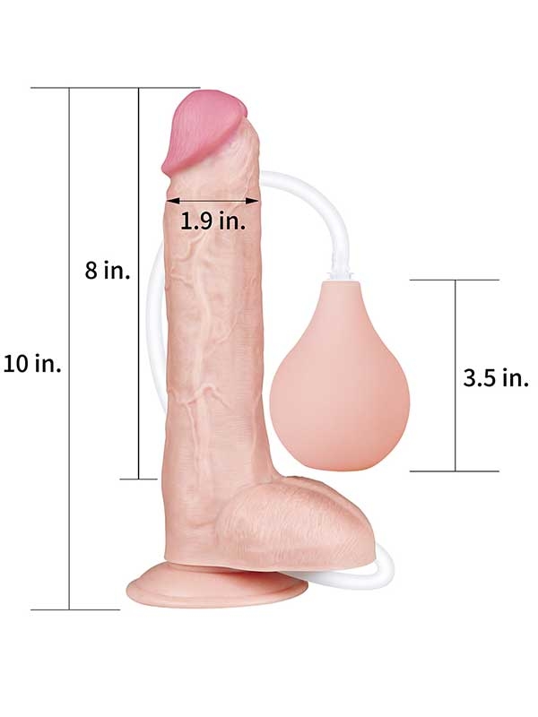 #9639 - LoveToy Fışkırtmalı Dildo 25 cm