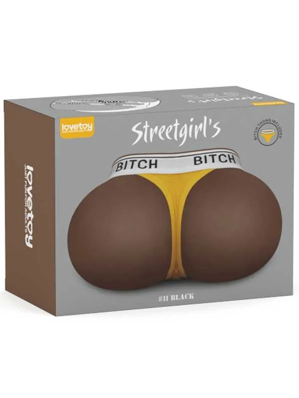 #9217 - Çift Girişli Gerçekçi Tangalı Siyah Kalça 2.5 kg