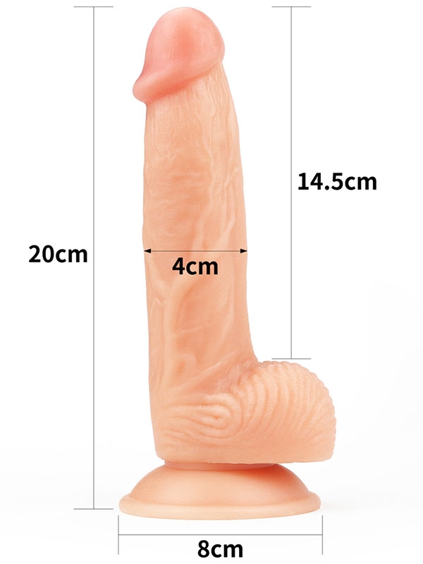 #9525 - Ultra Yumuşak Realistik Dildo 20 cm