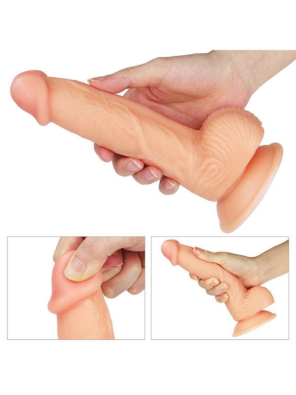 #9528 - Ultra Yumuşak Realistik Dildo 20 cm